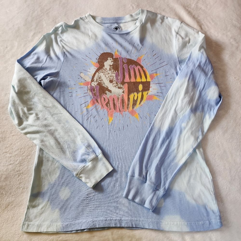 Authentic Hendrix Blue Long Sleeve Tshirt Graphics Size Medium New With Tags